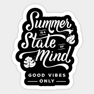 Summer is a state of mind Sticker